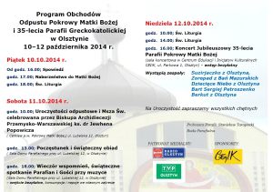 Program Odpustu 10-12.10.2014 r.